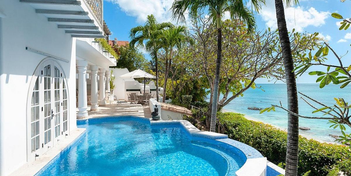 The Beach Hut Large properties for sale on the beach Barbados