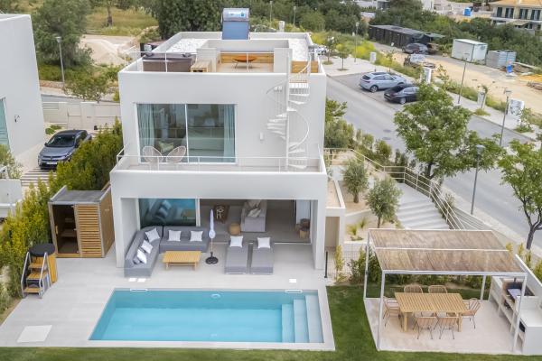 Newly Built Contemporary 3 Bedroom Villa with Sea Views for Sale