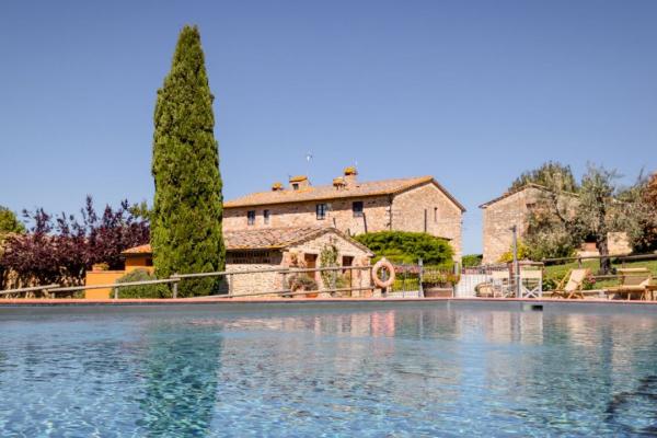Historic Tuscan Borgo with Pool and Olive Grove for Sale in Gambassi Terme