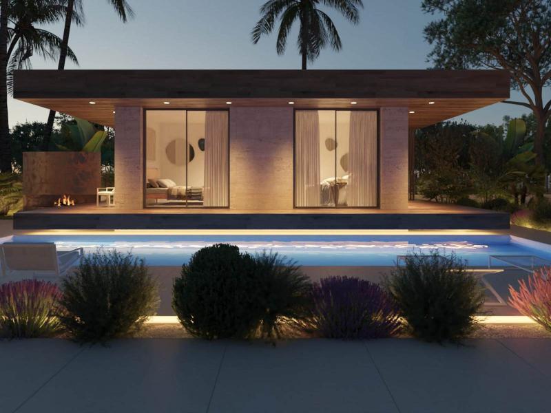 Modern new villa with guest house and 5 en-suite bedrooms , East , Ibiza , Sant Josep de sa Talaia, 