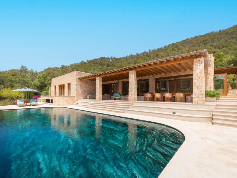 Contemporary Luxury Villa for Sale near San Carlos, Ibiza | Luxury real estate listing with stunning ocean views