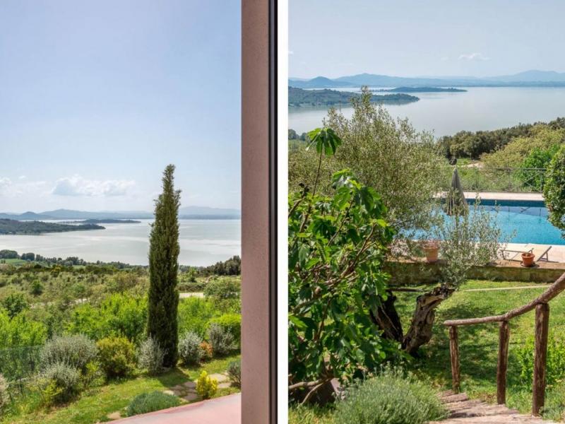Hill-Top Lake View Villa with Infinity Pool , Umbria 