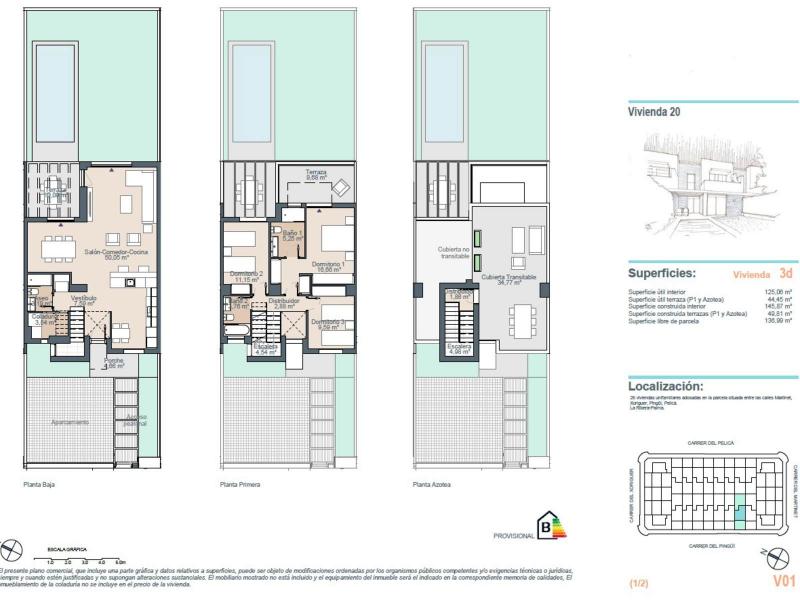 Contemporary Townhouse for Sale in La Ribera, Palma de Mallorca , Palma 