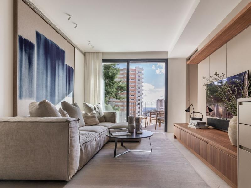 Modern Apartment with Sea Views and Private Pool in Cala Major , Illes Balears , Palma 