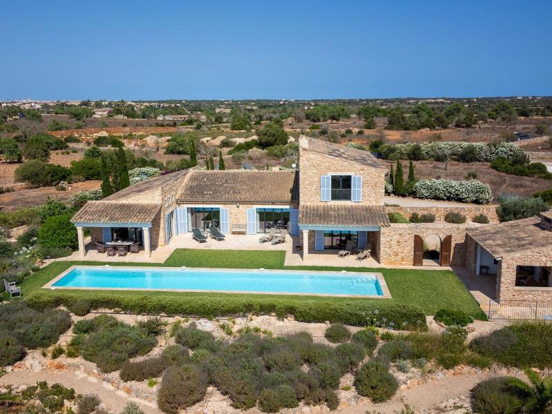 Modern Country Villa with Panoramic Sea and Mountain Views for Sale near Ses Salines , Illes Balears , Santanyí 