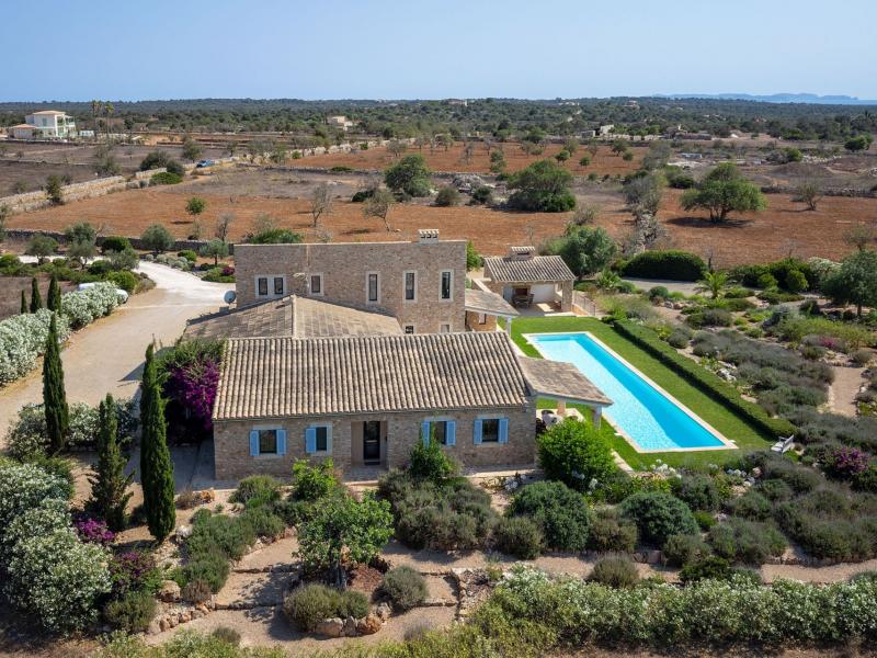 Modern Country Villa with Panoramic Sea and Mountain Views for Sale near Ses Salines , Illes Balears , Santanyí 