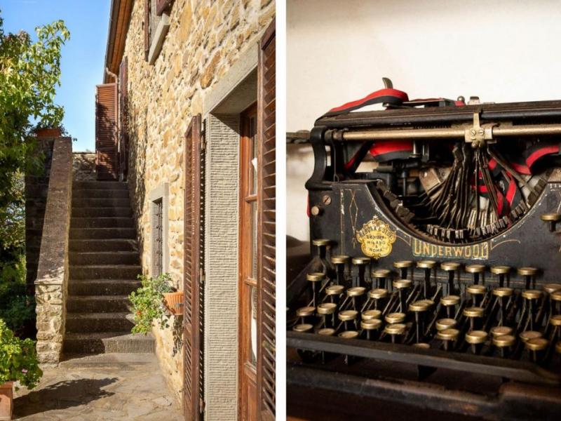 Restored Stone Country House with Pool and Olive Grove for Sale Near Cortona , Tuscany 