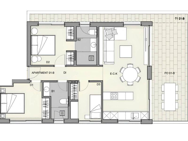 Contemporary Apartment for Sale in Mallorca with Spacious Private Terraces , Palma 