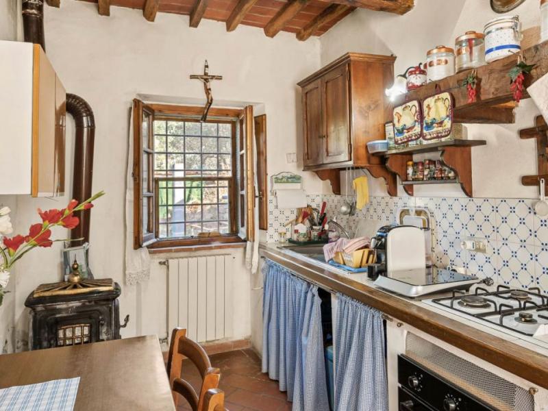 Restored Stone Country House with Pool and Olive Grove for Sale Near Cortona , Tuscany 
