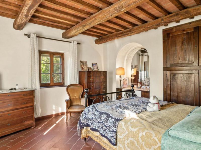 Restored Stone Country House with Pool and Olive Grove for Sale Near Cortona , Tuscany 