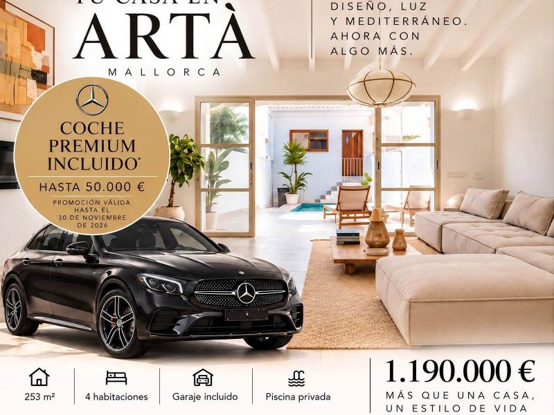 Designer Townhouse for Sale in Artà Mallorca , Arta 