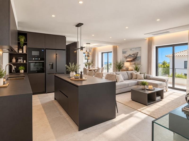 Unique Renovated 3 Bedroom House with Amazing Sea Views in Historical Albufeira , Albufeira 