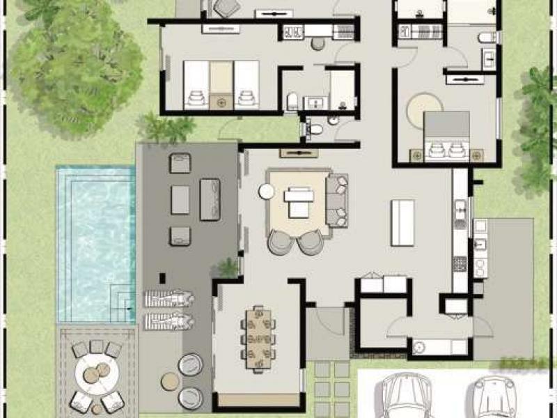 Villas at Pointe d'Esny Le Village Mauritius , South Coast 