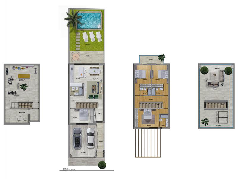 New build Linked Villas in Faro , Algarve 