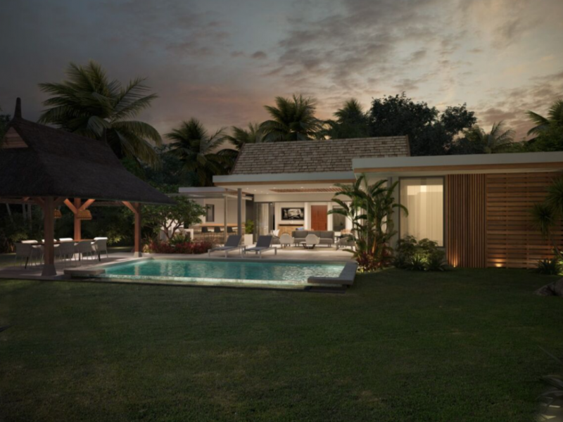 Tropical Villa at Pointe d' Esney Le Village Mauritius , East Coast , South Coast 